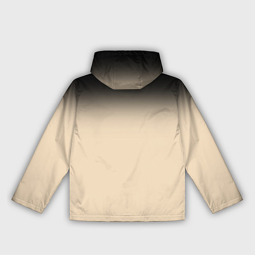 Женская ветровка Градиент: от черного к телесному / 3D-Белый – фото 2