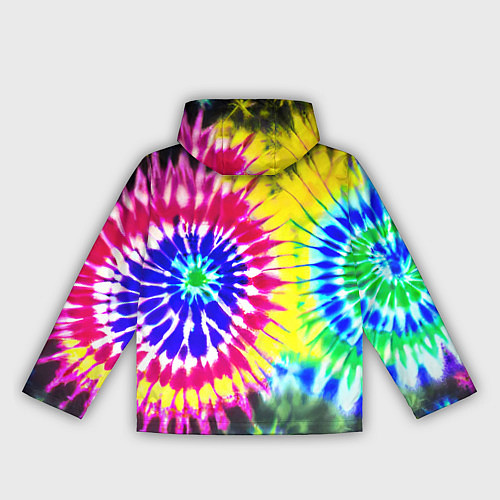 Женская ветровка Colorful floral composition - tie-dye / 3D-Белый – фото 2
