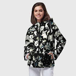 Ветровка с капюшоном женская Пикачу и сборник аниме покемонов, цвет: 3D-черный — фото 2