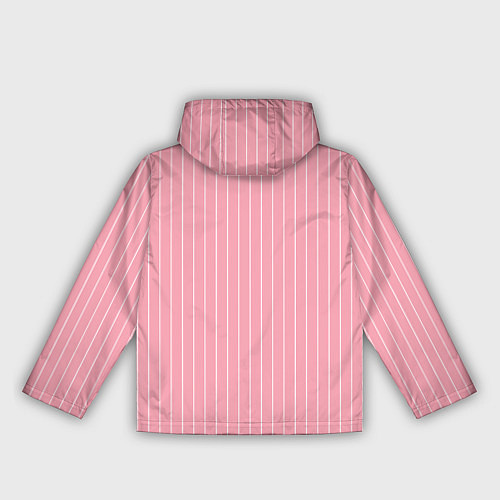 Женская ветровка Розовый широкая полоска / 3D-Белый – фото 2