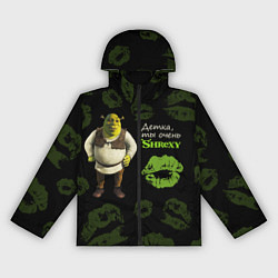 Ветровка с капюшоном женская Shrexy Shrek, цвет: 3D-черный