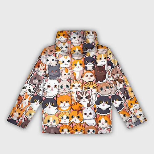 Женская ветровка Очень много котиков / 3D-Черный – фото 2