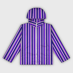 Ветровка с капюшоном женская Сочетание фиолетовый, цвет: 3D-белый