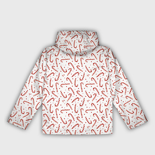 Женская ветровка Caramel cane new years pattern / 3D-Белый – фото 2