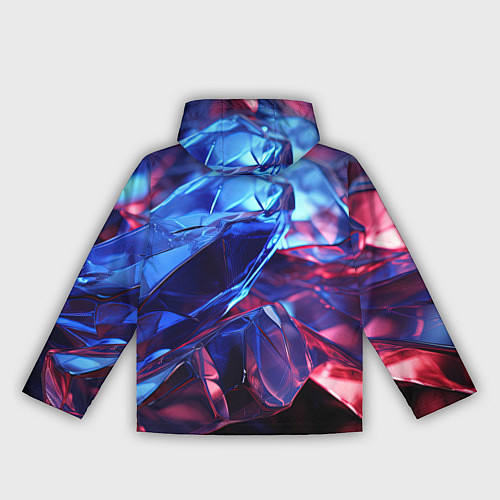 Женская ветровка Синие алмазы / 3D-Черный – фото 2