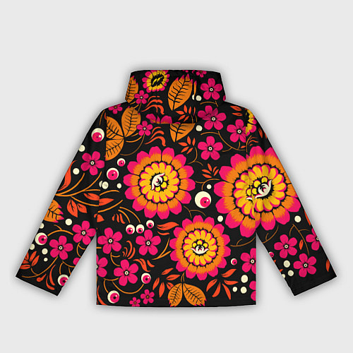 Женская ветровка Хохлома параноидальная / 3D-Черный – фото 2