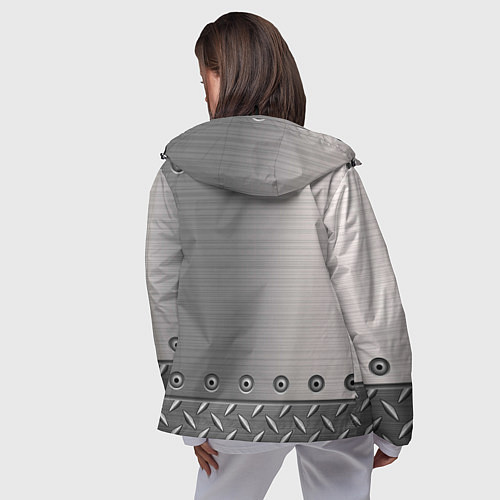 Женская ветровка Стальные листы / 3D-Черный – фото 4