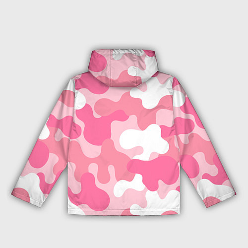 Женская ветровка Камуфляж розовый / 3D-Черный – фото 2