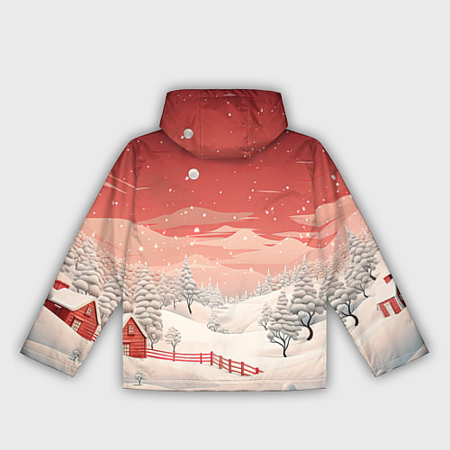 Женская ветровка Завораживающий зимний пейзаж / 3D-Белый – фото 2