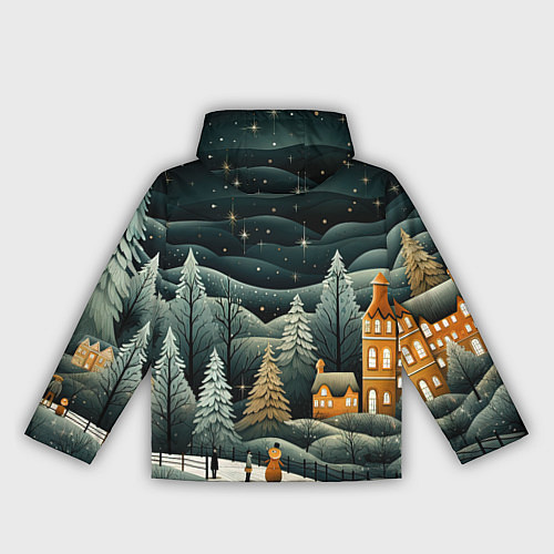 Женская ветровка Зима в городе ожидание праздника / 3D-Белый – фото 2