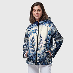 Ветровка с капюшоном женская Праздник к нам приходит, цвет: 3D-черный — фото 2