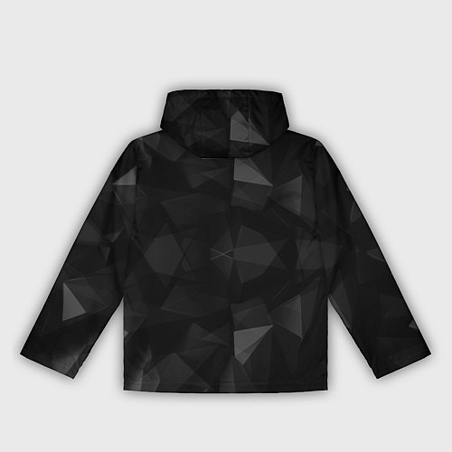 Женская ветровка Красный дракон на полигональном черном фоне / 3D-Черный – фото 2