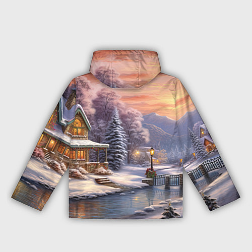 Женская ветровка Зима в городе / 3D-Черный – фото 2