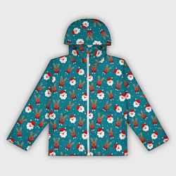 Женская ветровка Дед Мороз и олени