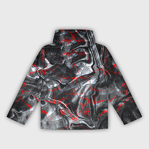 Женская ветровка Красные узоры / 3D-Белый – фото 2