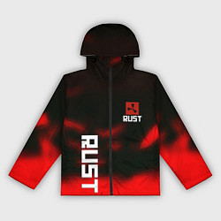 Ветровка с капюшоном женская Rust the game colors, цвет: 3D-черный