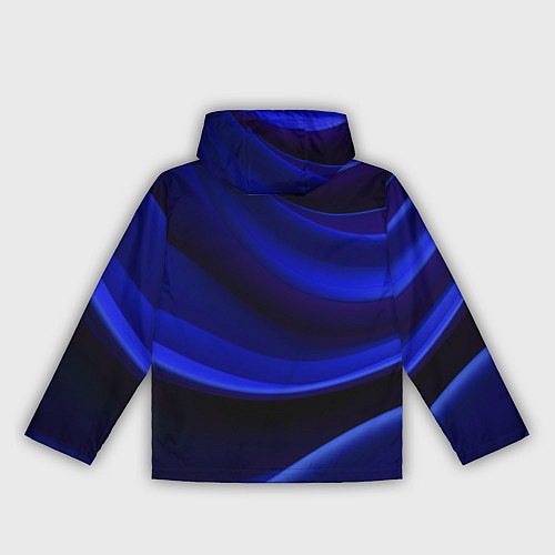 Женская ветровка Темная синяя абстракция / 3D-Черный – фото 2