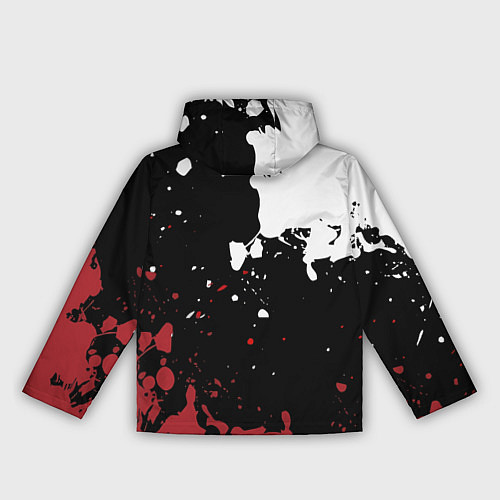 Женская ветровка Umbrella Security на спортивном красно бело чёрном / 3D-Белый – фото 2