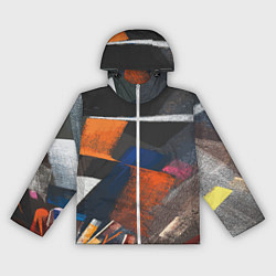 Ветровка с капюшоном женская Меловая симфония, цвет: 3D-белый