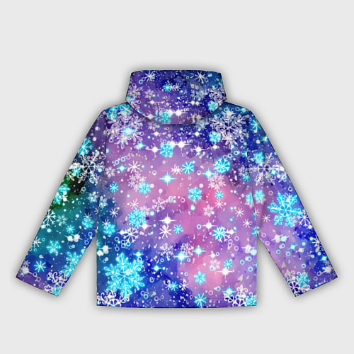 Женская ветровка Снежинки - морозный паттерн / 3D-Белый – фото 2