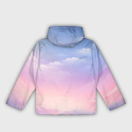 Женская ветровка Нежные краски неба / 3D-Белый – фото 2
