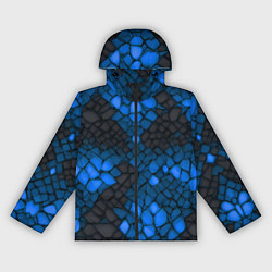 Женская ветровка Синий трескающийся камень