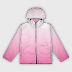 Ветровка с капюшоном женская Розовый рассвет градиент, цвет: 3D-черный