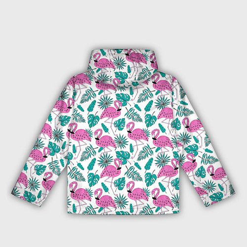 Женская ветровка Тропический розовый фламинго / 3D-Белый – фото 2