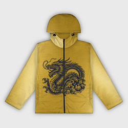 Женская ветровка Дракон на золоте