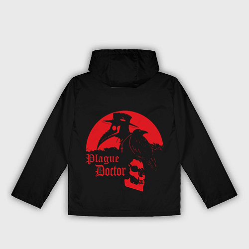 Женская ветровка Чумной доктор Red / 3D-Белый – фото 2