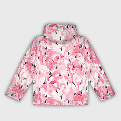 Женская ветровка Стая розовых фламинго / 3D-Белый – фото 2