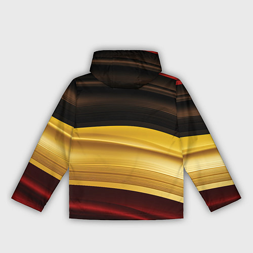 Женская ветровка Черный красный желтый цвет абстракции / 3D-Белый – фото 2