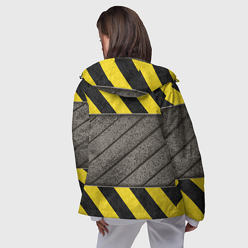 Женская ветровка Сталь и биологическая опасность / 3D-Черный – фото 4