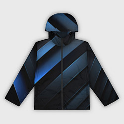 Ветровка с капюшоном женская Синий хаос, цвет: 3D-черный