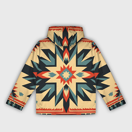 Женская ветровка Орнамент в стиле американских индейцев / 3D-Белый – фото 2