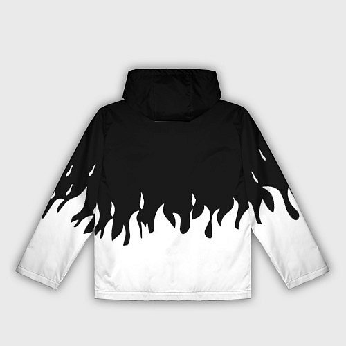 Женская ветровка Герб РФ огонь патриотический стиль / 3D-Черный – фото 2