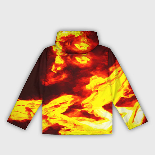 Женская ветровка Огненное безумие / 3D-Черный – фото 2