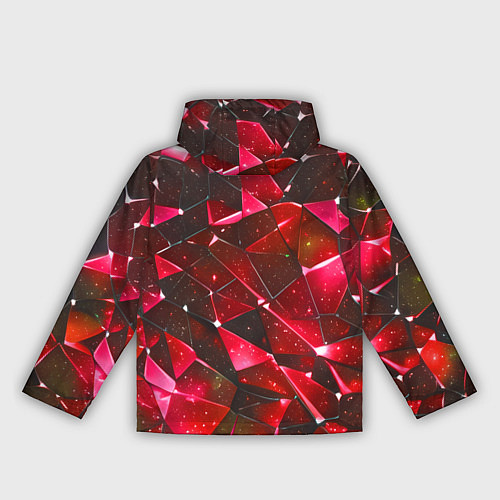 Женская ветровка Красное разбитое стекло / 3D-Черный – фото 2