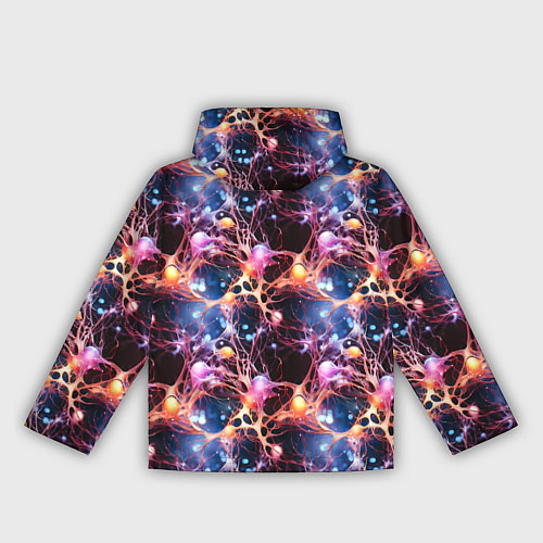 Женская ветровка Узор нейронные связи / 3D-Черный – фото 2