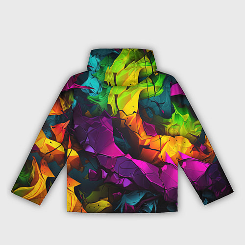 Женская ветровка Яркие разноцветные краски / 3D-Белый – фото 2