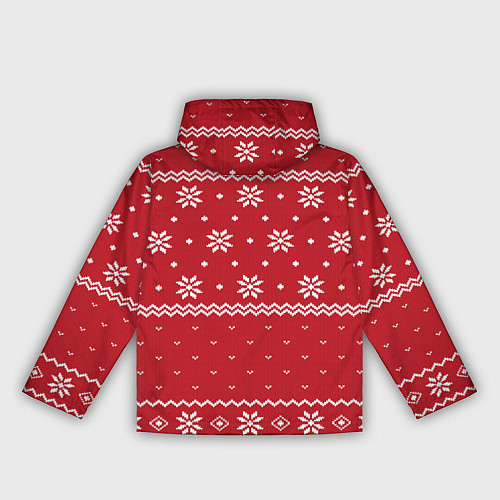 Женская ветровка Новогодний свитер с драконами / 3D-Белый – фото 2