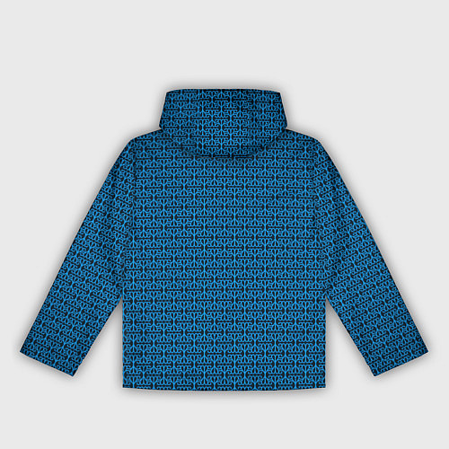 Женская ветровка Тёмно-синий узоры / 3D-Черный – фото 2