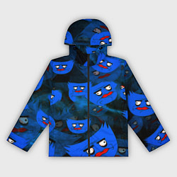 Ветровка с капюшоном женская Huggy Wuggy topgames, цвет: 3D-черный