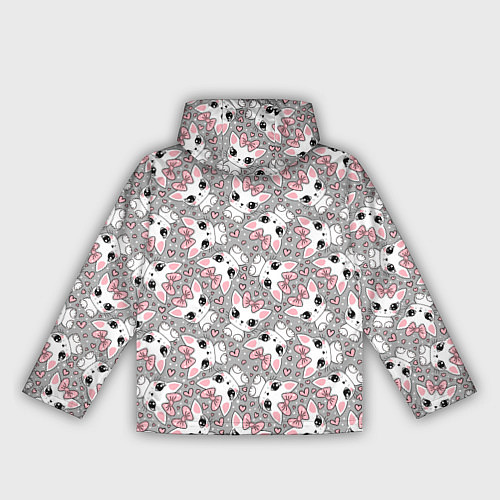 Женская ветровка Котята с бантиками / 3D-Белый – фото 2
