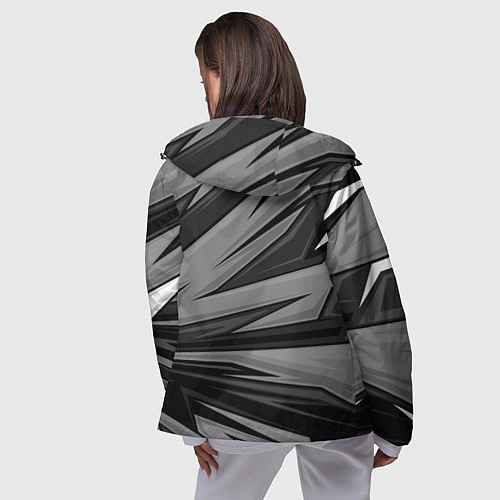 Женская ветровка Honda - монохромный спортивный / 3D-Черный – фото 4