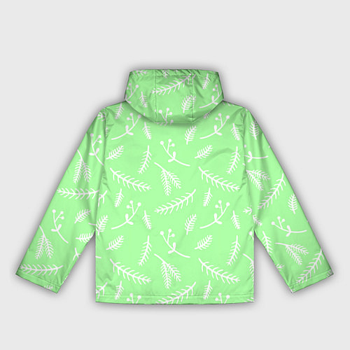 Женская ветровка Нежный новогодний узор / 3D-Белый – фото 2