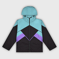 Ветровка с капюшоном женская Ретро олимпийка, цвет: 3D-черный