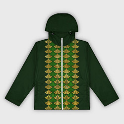 Ветровка с капюшоном женская Золотое пузико дракона, цвет: 3D-белый