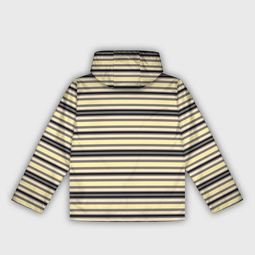 Женская ветровка Полосатый жёлто-серый / 3D-Белый – фото 2