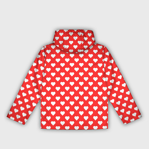 Женская ветровка Сердечный фон / 3D-Белый – фото 2